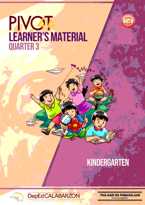 Week 1 Kinder Module - 3rd Quarter