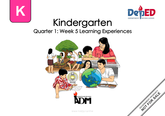 Week 5 Learning Experiences (Kinder Module)